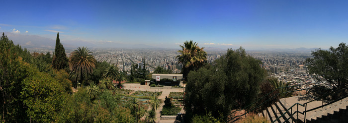 Chili San Cristobal Panorama Santiago Ekla