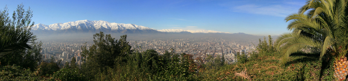 Chili Santiago Cordillère des Andes Neige Ekla